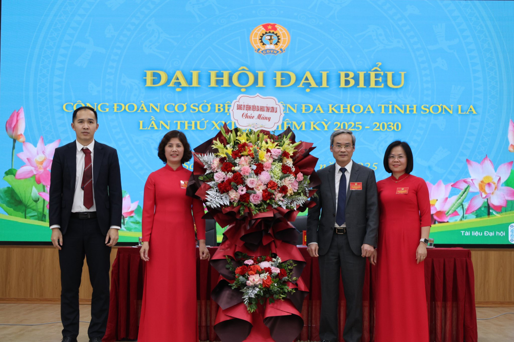 ĐẠI HỘI CÔNG ĐOÀN CƠ SỞ BVĐK TỈNH SƠN LA LẦN THỨ XXIII, NHIỆM KỲ 2025 - 2030 DIỄN RA THÀNH CÔNG TỐT ĐẸP