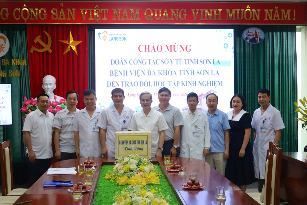 ĐOÀN CÔNG TÁC BỆNH VIỆN ĐA KHOA TỈNH SƠN LA TRAO ĐỔI, HỌC TẬP KINH NGHIỆM TẠI BỆNH VIỆN ĐA KHOA TỈNH LẠNG SƠN