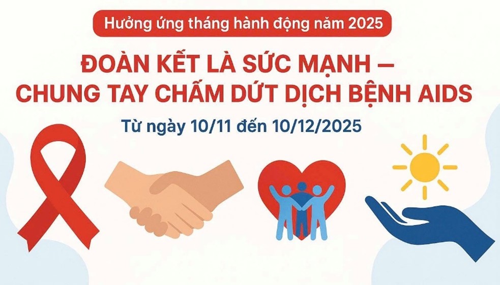 HƯỞNG ỨNG THÁNG HÀNH ĐỘNG QUỐC GIA PHÒNG, CHỐNG HIV/AIDS NĂM 2025 VÀ NGÀY THẾ GIỚI PHÒNG, CHỐNG AIDS 01/12